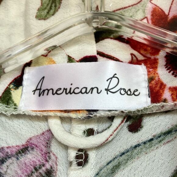 NWOT American Rose Floral Print Kimono Cardigan - Picture 2 of 4